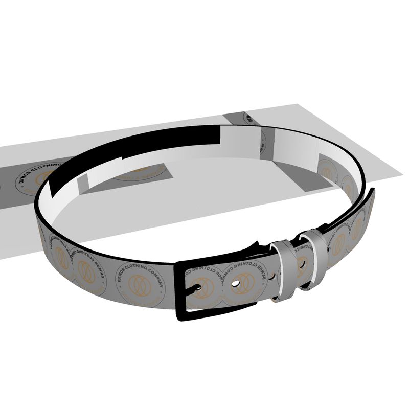 Da'Mor Original White Authentic Bubble Napa Leather Belt